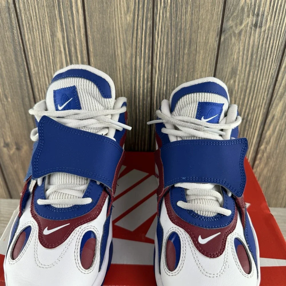 Nike Air Speed Turf Max 96 Shoes Boys 5.5Y White Blue Red Sneakers DZ4449-100